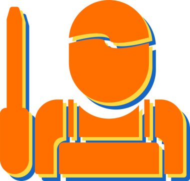 Handyman simgesinin vektör illüstrasyonu 