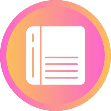 kitap düz simgesi, vektör illüstrasyonu