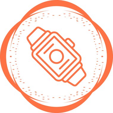 Smart Watch web simgesi, basit vektör illüstrasyonu