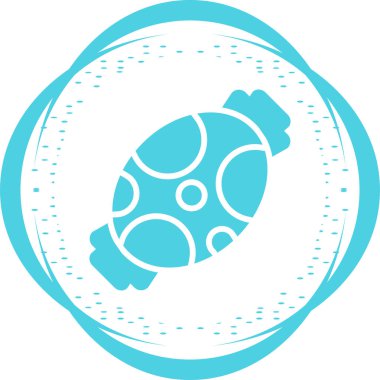 Şeker Web simgesi, basit illüstrasyon 