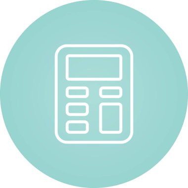 Hesap makinesi. Web simgesi basit illüstrasyon