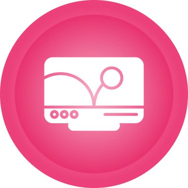 bilgisayar simgesi, vektör illüstrasyonu basit tasarım