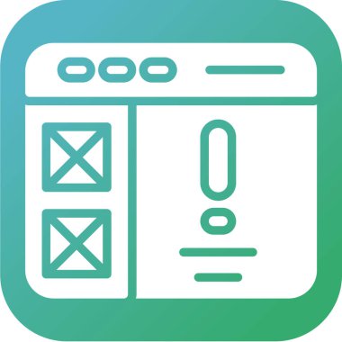 Bilgi Tasarım İşareti, Beyaz Arkaplanda Ayrı Tutulan Simge  