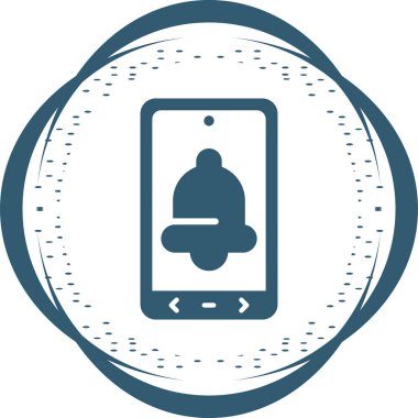 Bilgilendirme zili. Web simgesi basit illüstrasyon