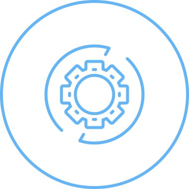 Teçhizat Web simgesi basit illüstrasyon 