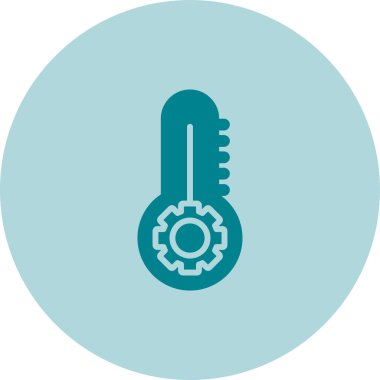 Termometre. Web simgesi basit illüstrasyon