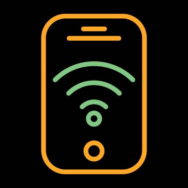 Kablosuz Bağlantı, Wi-Fi sinyal vektör simgesi