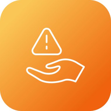 Risk. Web simgesi basit illüstrasyon