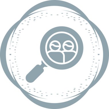 Kullanıcı Araştırma simgesi vektör illüstrasyonu 