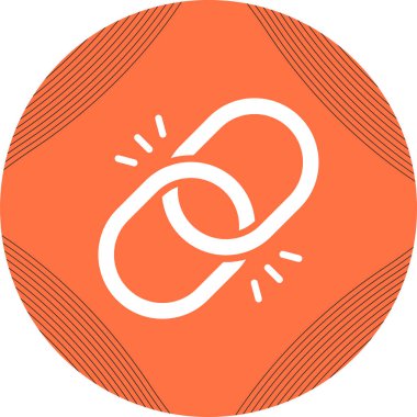 Web bağlantısı simgesi vektör illüstrasyonu 