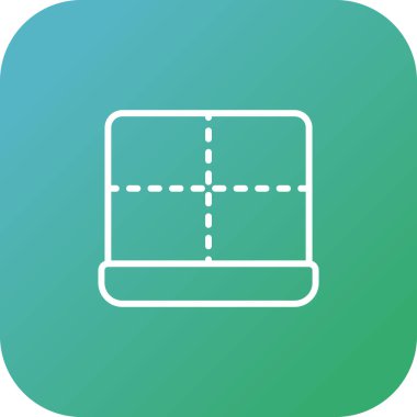Web tasarımı için kenar simgesi, ayırıcı satır vektör işareti 