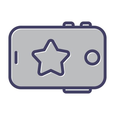 Tablet bilgisayar satırı simgesinin vektör çizimi. 