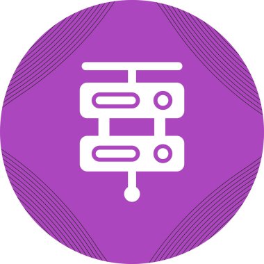 Sunucu web simgesi, vektör çizim