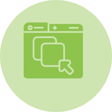 Grafik Tasarım Web simgesi vektör illüstrasyonu