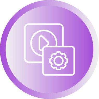 dişli web simge vektör çizim 