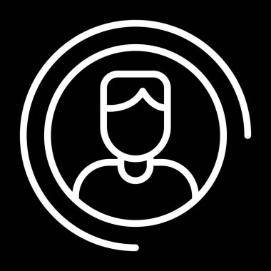 Adamım. Web simgesi basit illüstrasyon