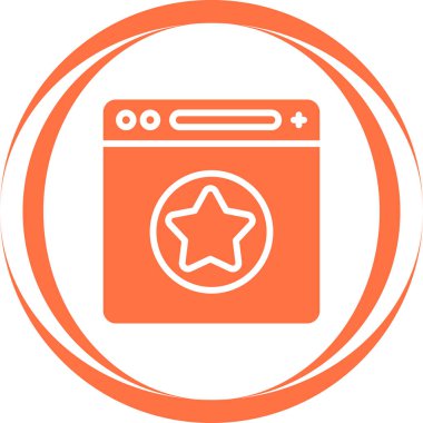 Favori sayfanın illüstrasyon simgesi 