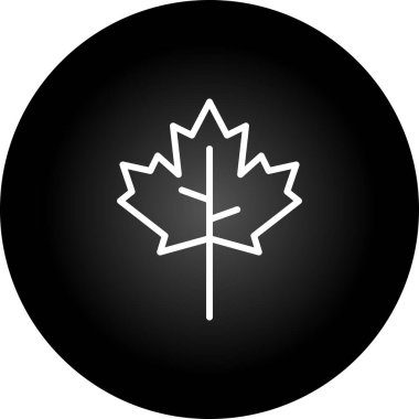 Akçaağaç yaprağı kutsal kişilerin resmi, vektör çizim