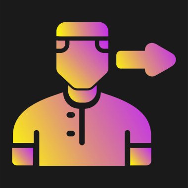 user icon, vector illustration simple design