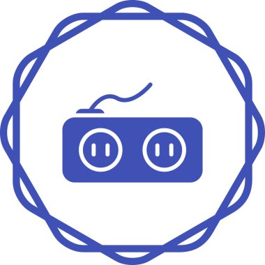 soket simgesi web basit illüstrasyon