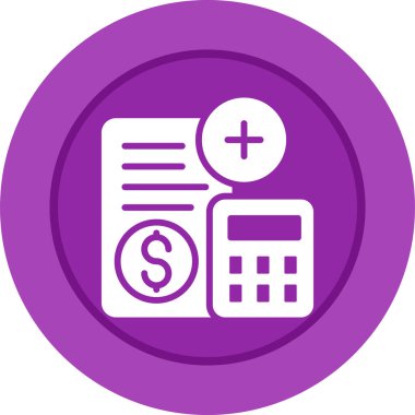 Vektör illüstrasyon Bütçe web simgesi 