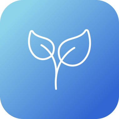 Yaprak ağ simgesi, vektör illüstrasyonu