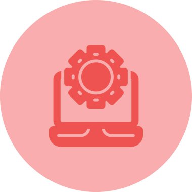 dizüstü bilgisayar simgesi, vektör illüstrasyonu basit tasarım