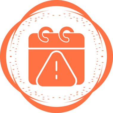 Takvim ve zamanlama simgesi satır biçimi