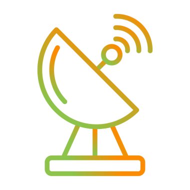 Radar. Web simgesi basit illüstrasyon