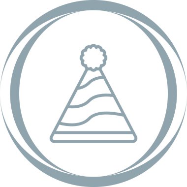 Parti şapkası modern simgesinin vektör illüstrasyonu 