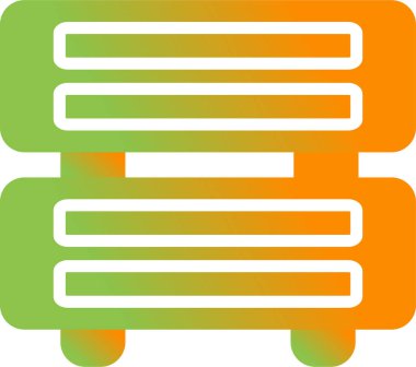 Sunucu web simgesi, vektör çizim