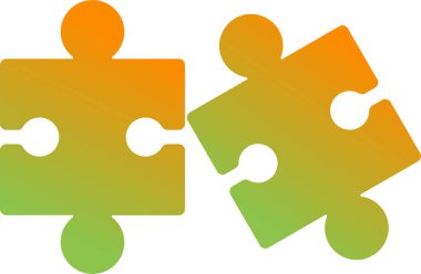 yapboz parçaları web simgesi basit illüstrasyon