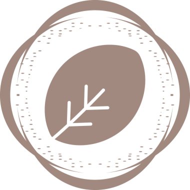 Yaprak ağ simgesi, vektör illüstrasyonu