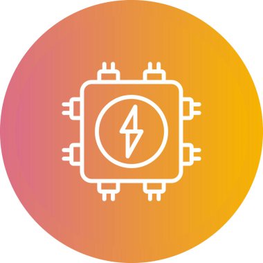 Bağlantı Kutusu simgesi, vektör illüstrasyonu basit tasarım