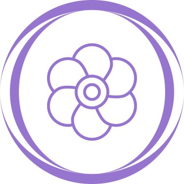 gelincik çiçek simgesi web basit illüstrasyon