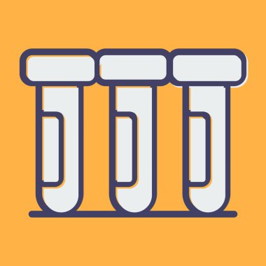 tüp simgelerinin vektör illüstrasyonu