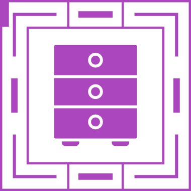 Dolap simgesi dosyası basit illüstrasyon