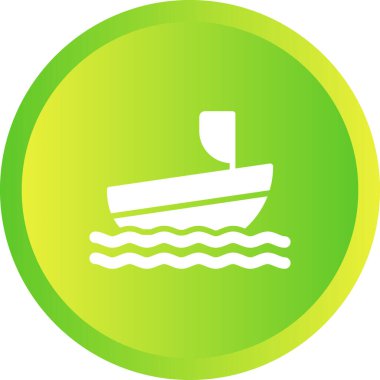 Tekne. Web simgesi basit illüstrasyon