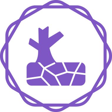 Kuraklık kavramı simgesinin web illüstrasyonu