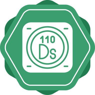 Metal kimyasal elementin web illüstrasyonu