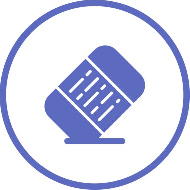 Silgi web simgesinin vektör illüstrasyonu 