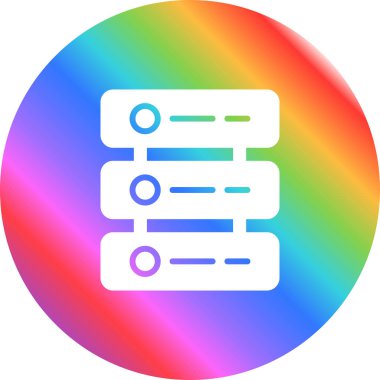 Sunucu web simgesi, vektör çizim