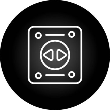 soket simgesi web basit illüstrasyon