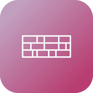 Tuğla duvar simge vektör çizim 