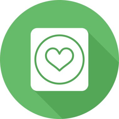 Kalp. Web simgesi basit illüstrasyon 