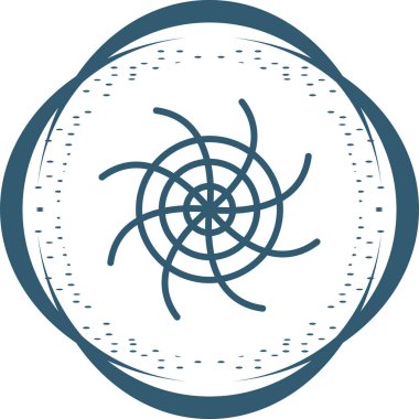 Kara delik. Web simgesi basit illüstrasyon