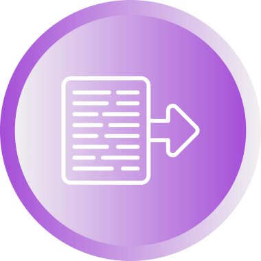 Belge Aktarma web simgesi, basit illüstrasyon 