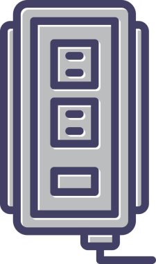 soket simgesi web basit illüstrasyon