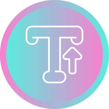 Typography web simgesi vektör illüstrasyonu