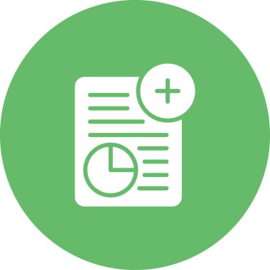 Bir rapor simgesinin vektör illüstrasyonu